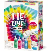 4M Knutselen - Maak Je Eigen Tie Dye Kunst - 7 Stuks - Hobbypakket - KidzMaker Art Kit - 8+