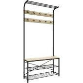 Hioshop TaliroGR kapstok eik decor, zwart.