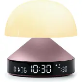 Lexon Design MINA Sunrise Alarm Clock - Light Pink
