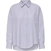 ONLY Blouse 'ONLEMA' lichtblauw / zwart / wit