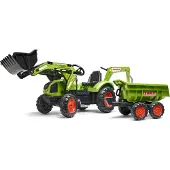 Falk Claas Trap Tractor Maxi Set met Lader Graafmachine en Aanhanger