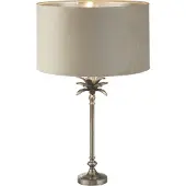 Searchlight Tafellamp Palm goud met crème kap