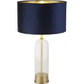 Searchlight Tafellamp Oxford met donkerblauwe kap