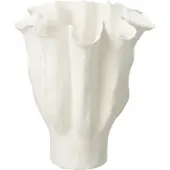 J-Line Vase calyx ceramic white medium