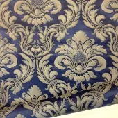 Rasch Goud ornamenten behang barok marine blauw klassiek kroegen behang cafe