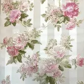 A.S. Création Bloemen behang glitter strepen rozen, mooie roosjes glim 30446-4