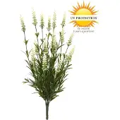 LeopoldFlora Kunstboeket Lavendel wit 50 cm UV
