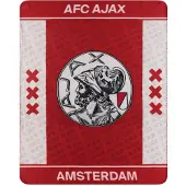 Ajax -fleeceplaid wit-rood-wit