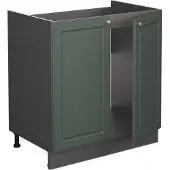 Vicco Fame-Line Wastafelkast – 80 cm, WB Eik Groen-Goud Landhuis