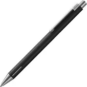 Lamy econ balpen 240 – van roestvrij staal in matzwart – opvallende gebogen clip, incl. grootvulling M 16 zwart schrijfdikte M