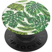 PopSockets , PopGrip voor Universele Smartphone Monstera Deliciosa, Groen