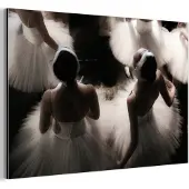 MuchoWow Aluminium schilderij 180x120 cm - Wanddecoratie metaal - Ballet - Ballerina - Dans - Metalen muurdecoratie woonkamer - Decoratie industrieel - Foto op dibond - Industriële accessoires slaapkamer