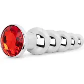 EasyToys Anale Plug met Edelsteen - Rood