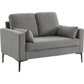 Sweeek Corduroy bank, 2 zits, 130x68x82cm Lichtgrijs