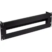 InLine 19" beschermingsschakelaar, 3HE, met DIN-rail, zwart