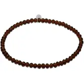 CO88 Collection - 8CB-91315 - kralenarmband vrouwen met donkerrode kristalstenen - 3 mm