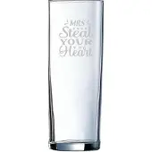Arcoroc Gegraveerde longdrinkglas 31cl Mrs. Steal your heart