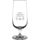 Fusion Gegraveerde Bierglas op voet 41cl Just Married 3 years ago