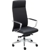 Sedero Bureaustoel Stuttgart Zwart - 100% leder
