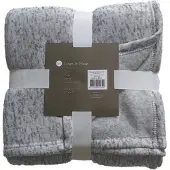 2lif Melange plaid grijs 130x170cm