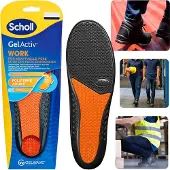 Scholl GelActiv Work Gel inlegzolen voor werkschoenen, werkschoenen, demping