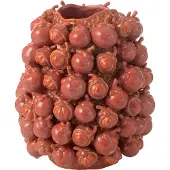 J-Line vaas Botanica - keramiek - koper/roze - small - Ø 31 cm