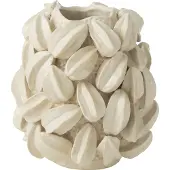 J-Line vaas Botanica Cacao Hoog - keramiek - beige - Ø 30.5 cm