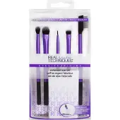 Real Techniques Original Collection Eyes Enhanced Eye Set Medium Shadow Brush + Essential Crease Brush + Fine Liner Brush + Shading Brush + Lash Separator + Brush Cup 1 Stk.
