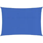 vidaXL Zonnezeil 160 g/m² rechthoekig 4x6 m HDPE blauw