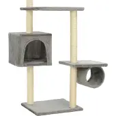 vidaXL Kattenkrabpaal met sisal krabpalen 260 cm donkerblauw