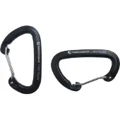 Ticket To The Moon Carabiner 22kN - Pair Carabine Black 8,5 x 5,2 cm
