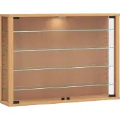 VCM VitrosaL vitrinekast wandmontage 2 deuren beuken.