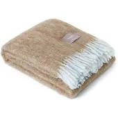 Stackelbergs Mohair plaid Dusky blue & dark brown melange