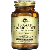 Solgar - Foliumzuur (Metafolin), 400 mcg (100 tabletten)