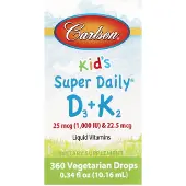 Carlson Labs - Super Dagelijkse D3 + K2 voor Kinderen - 10 ml