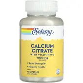 Solaray Calcium Citrate with Vitamin D3 (90 uds)
