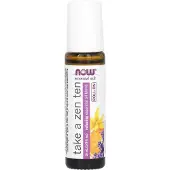Now , Essentiële Olieën, Roll On, Neem een Zen Ten, 1/3 fl oz (10 ml)