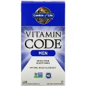 Garden of life , Vitamin Code, Geheel Voedsel Multivitamine voor Mannen, 120 Vegetarische Capsules