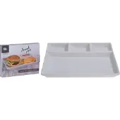 Excellent houseware Gourment Bord Porselein 24,5x19xcm Wit wit Porselein