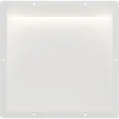 Guido Gusto Mat wit RVS Inbouwnis 30x30x7cm met tegelflens en LED verlichting