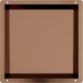 Guido Gusto Copper RVS Inbouwnis met tegelflens 30x30x7cm