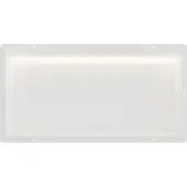Guido Gusto Mat wit RVS Inbouwnis 30x60x10cm met tegelflens en RGB verlichting