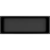 Guido Gusto Mat zwart RVS Inbouwnis met tegelflens 30x90x10cm