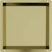 Guido Gusto Mat goud RVS Inbouwnis met tegelflens 30x30x7cm