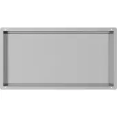 Guido Gusto RVS Inbouwnis met tegelflens 30x60x7cm