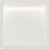 Guido Gusto Mat wit RVS Inbouwnis 30x30x10cm met tegelflens en LED verlichting