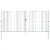 Alberts Deur met dubbel hek Flexo 300 cm breedte (150 cm + 150 cm), in verschillende hoogten