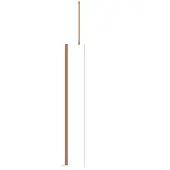 Maxaro Diamond Inloopdouche | 40 cm Koper Helder glas Vaste wand