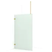 Maxaro Diamond Inloopdouche | 120 cm Goud Matglas Vaste wand