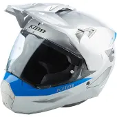 KLIM X1 Alpha Carbon Grijs Blauw Adventure Integraalhelm Maat 2XL